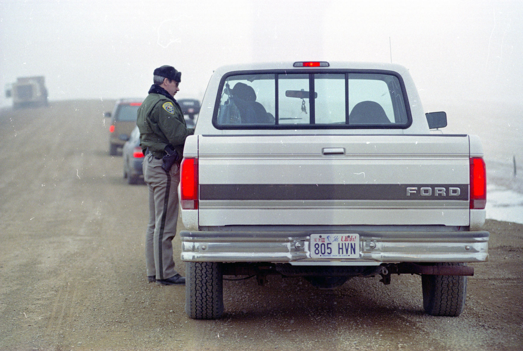 Security checkpoint, April 3, 1996
